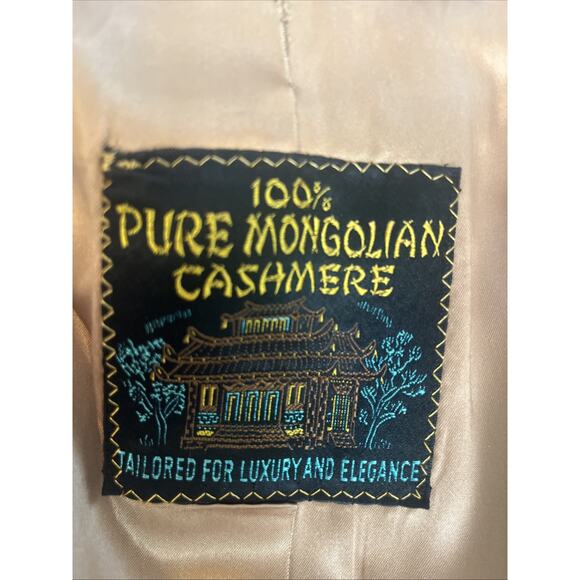 Vtg Hand-made Men's Pure Mongolian Cashmere Peacoat M Kaufmans Pittsburgh Classy - Picture 3 of 16